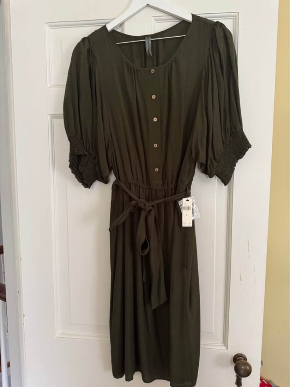NWT Nicole Puff Sleeve Shirt Dress by Anthropologie - Size M